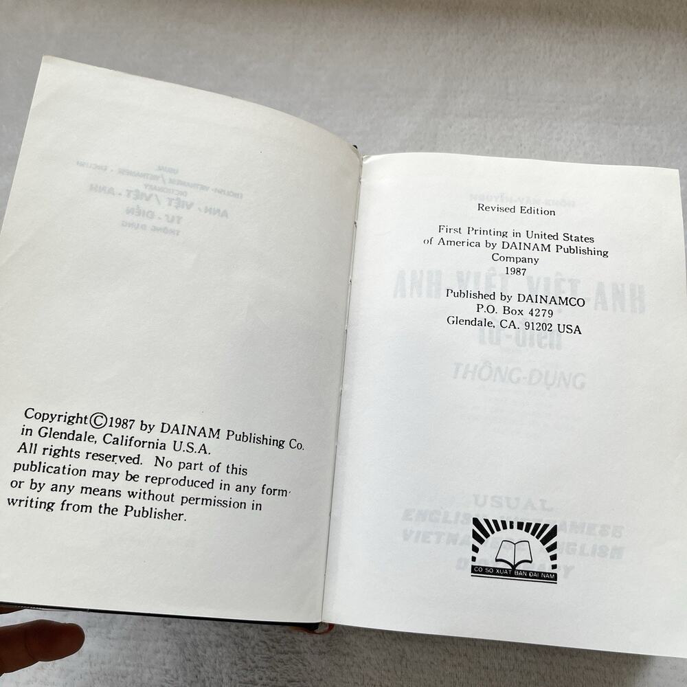 Vietnamese English Dictionary Nguyen Van Khon Anh Viet Viet-Anh Usual 1987 - Picture 7 of 11